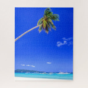 Tropical Beaches White Beach, Phillipines Jigsaw Puzzle