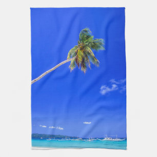 Tropical Beaches   White Beach, Phillipines Kitchen Towel