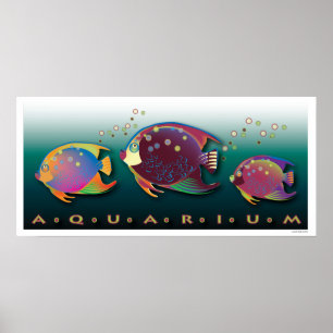 Tropical Beauties Aquarium Poster