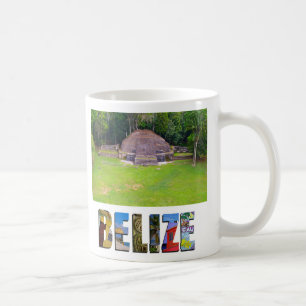 Tropical Belize Ancient Mayan Ruin Temple Photo Coffee Mug