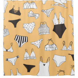 Tropical Bikini: Hand-Drawn Summer Pattern