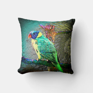 Tropical Bird 1Design Throw Pillow
