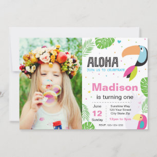 Tropical Bird Birthday Invitation