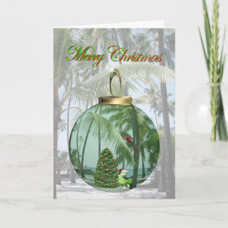 Tropical Bird Christmas Card