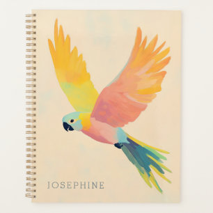 Tropical Bird Colourful Painting Personalized Year Planner