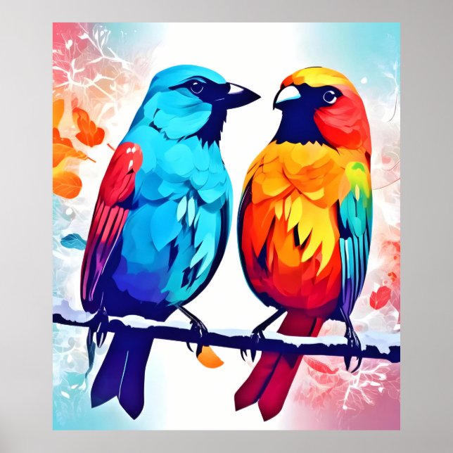 Tropical Bird Lovers Poster (Front)