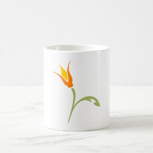 Tropical Bird of Paradise Floral Coffee Mug