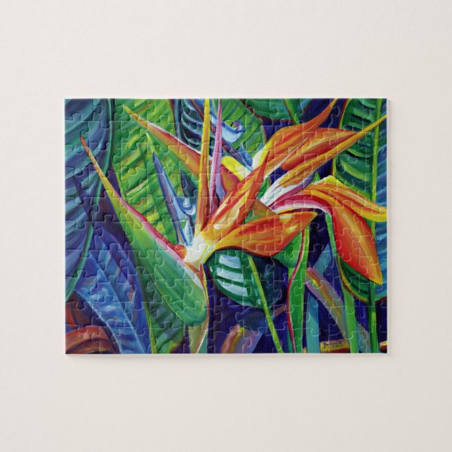 Tropical Bird of Paradise from Hawaii Jigsaw Puzzle (Horizontal)
