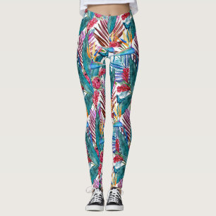 Tropical Bird Of Paradise Leggings