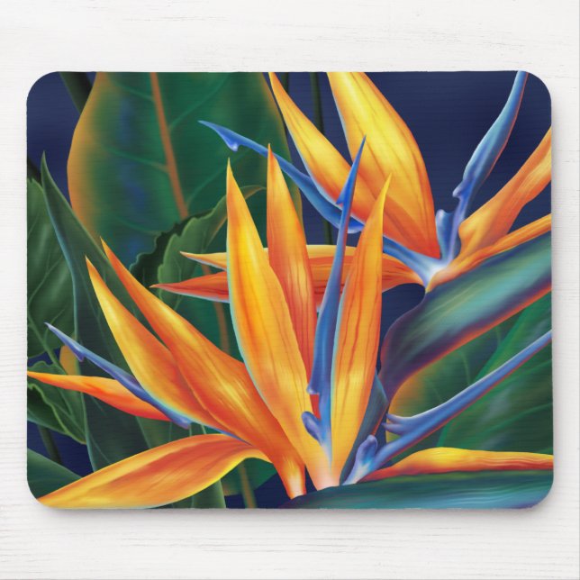 Tropical Bird of Paradise Mousepad (Front)