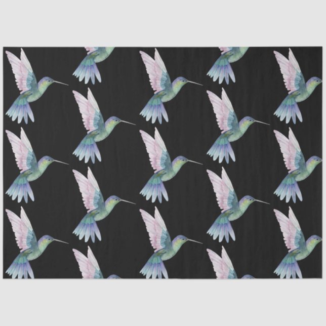Tropical Bird Series : Hummingbird Design 3 Tissue Paper (Front)