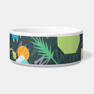 Tropical Birds Drinks: Vibrant Seamless.