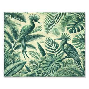Tropical Birds Heaven_ Vintage art Photo Print