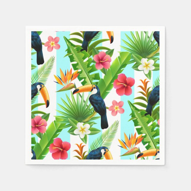 Tropical Birds Napkin (Front)