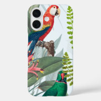 Tropical Birds Parrots & Foliage