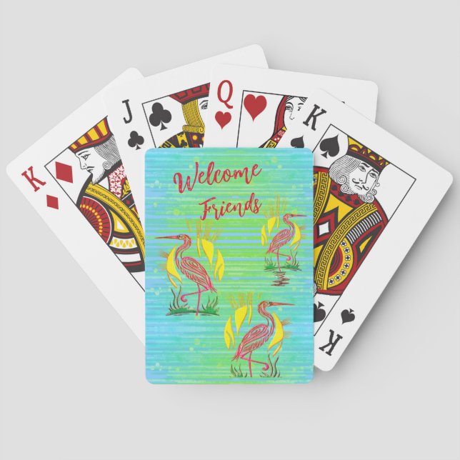 Tropical Birds  Playing Cards (Back)