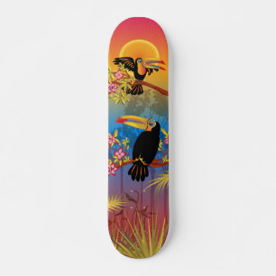 Tropical Birds Skateboard