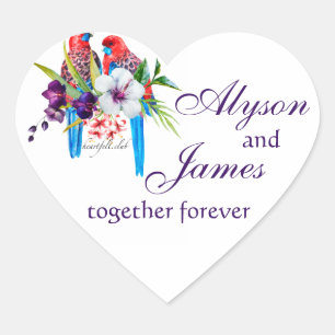 Tropical Birds Stickers