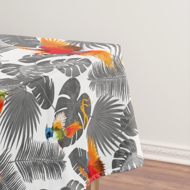 tropical birds tablecloth (In Situ)