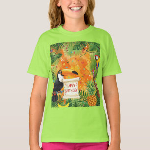 Tropical Birthday by Natasha Us T-Shirt