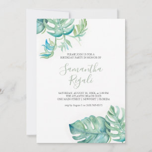 Tropical Birthday Invitations Online
