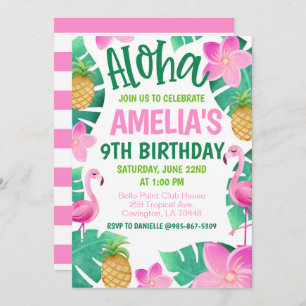 Tropical Birthday Party Invitation