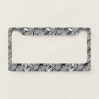 Tropical black and white spotted flowers