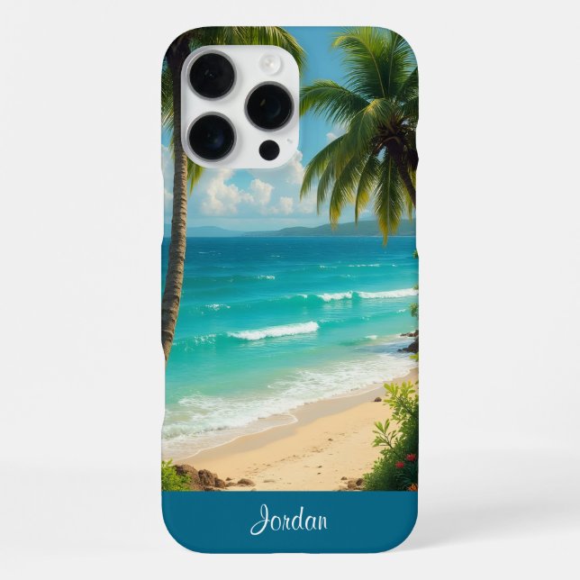 Tropical Bliss iPhone Case (Back)