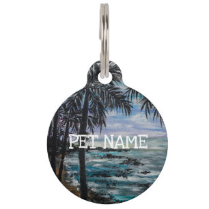 Tropical Bliss Pet ID Tag