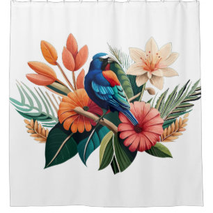 Tropical Bliss: Vibrant Fusion of Flora and Fauna