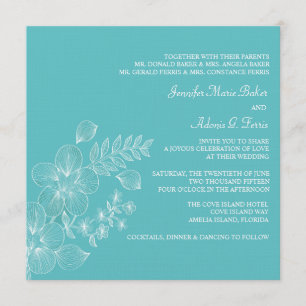 Tropical Bliss Wedding Invitation