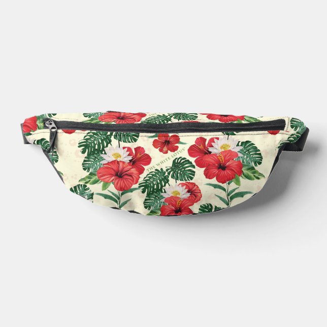 Tropical Blooms of The White Lotus Fanny Pack (Lay Down)