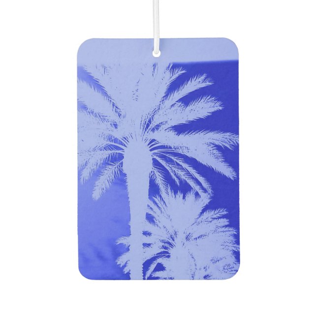 TROPICAL BLUE CAR AIR FRESHENER (Front)