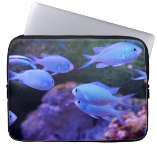 Tropical Blue Fish  Laptop Sleeve