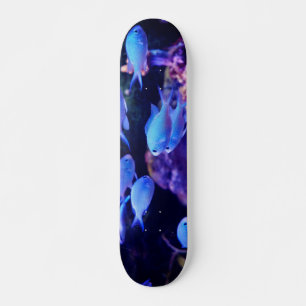 Tropical Blue Fish Skateboard