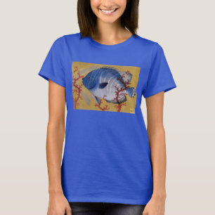 Tropical Blue Fish Vintage Coral Marine Ocean Life T-Shirt