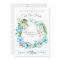 Tropical Blue, Green Leaf Wreath Elopement