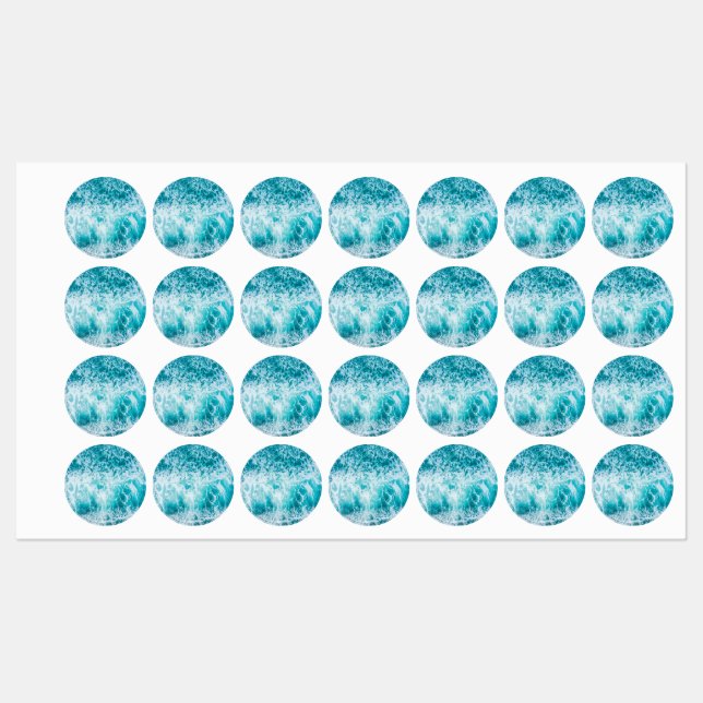 Tropical Blue Ocean Waves  (Sheet)