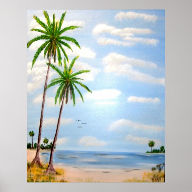 Tropical Blue Sky Poster (Front)