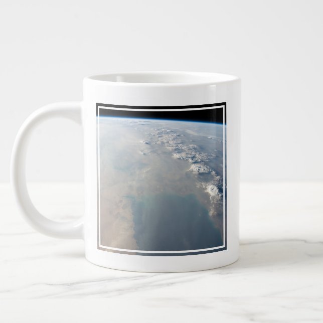 Tropical Blue Waters Of The Persian Gulf. 2 Large Coffee Mug (Left)
