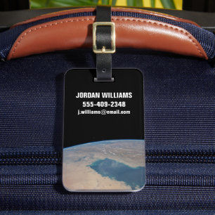 Tropical Blue Waters Of The Persian Gulf. Luggage Tag