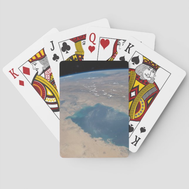 Tropical Blue Waters Of The Persian Gulf. Playing Cards (Back)