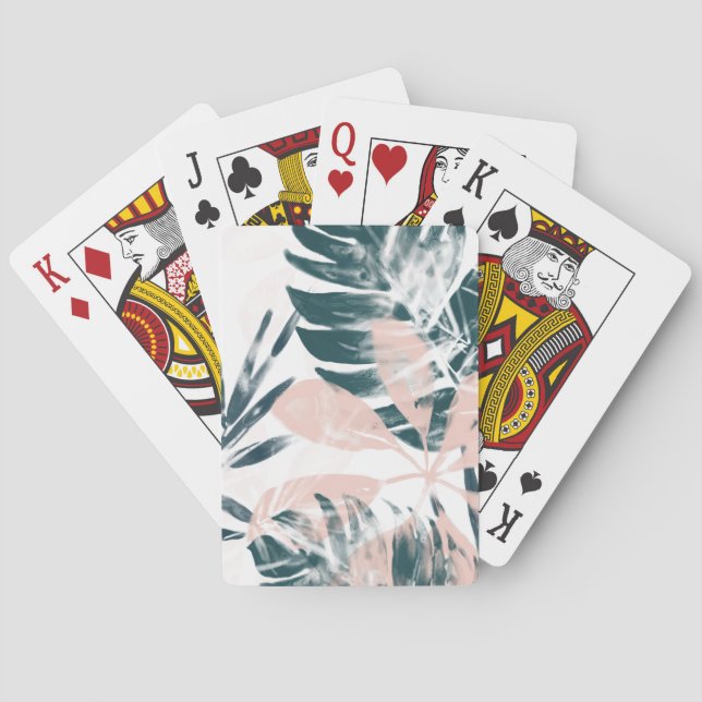 Tropical Blush Playing Cards (Back)