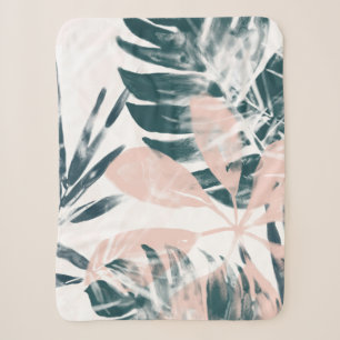 Tropical Blush Sherpa Blanket