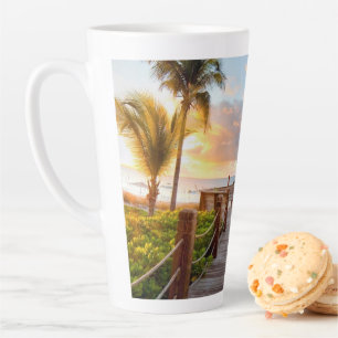 Tropical boardwalk Latte Mug 17oz