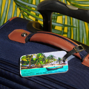 Tropical Bocas del Toro Panama  Luggage Tag