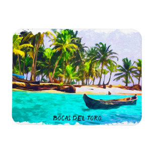 Tropical Bocas del Toro Panama  Magnet