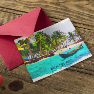 Tropical Bocas del Toro Panama Postcard