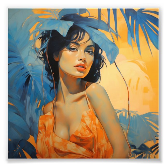 Tropical Boho Wall Art (Front)