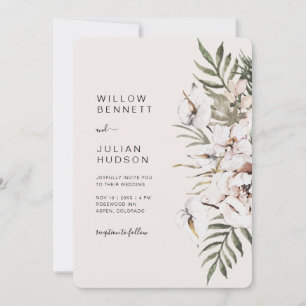Tropical Boho Wedding Invitation
